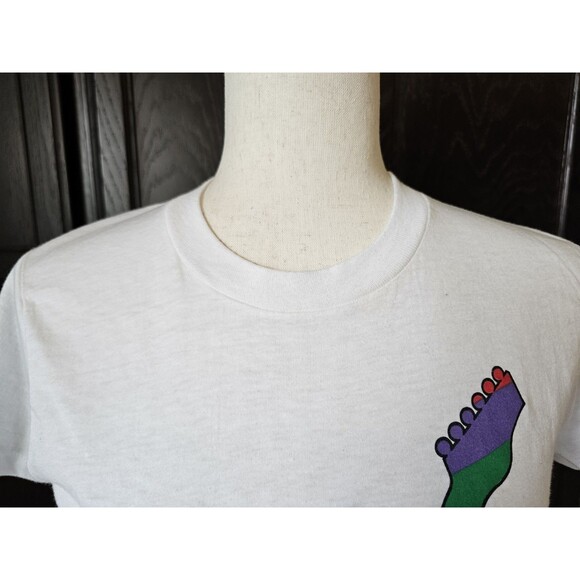 Vintage S 1985 Live Aid This Shirt Saves Lives Rainbow 🎸Single Stitch Rare Size - Picture 6 of 11